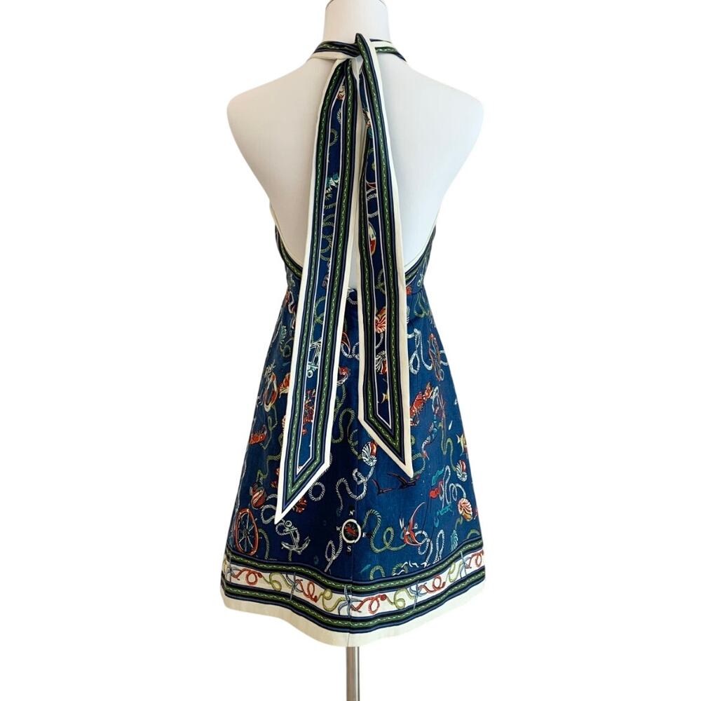 Alemais Cove printed halterneck linen minidress - Picture 7 of 7